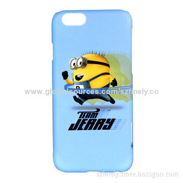 PC case for iPhone 6, water-transfer printing with different oil finished, different touch feeling